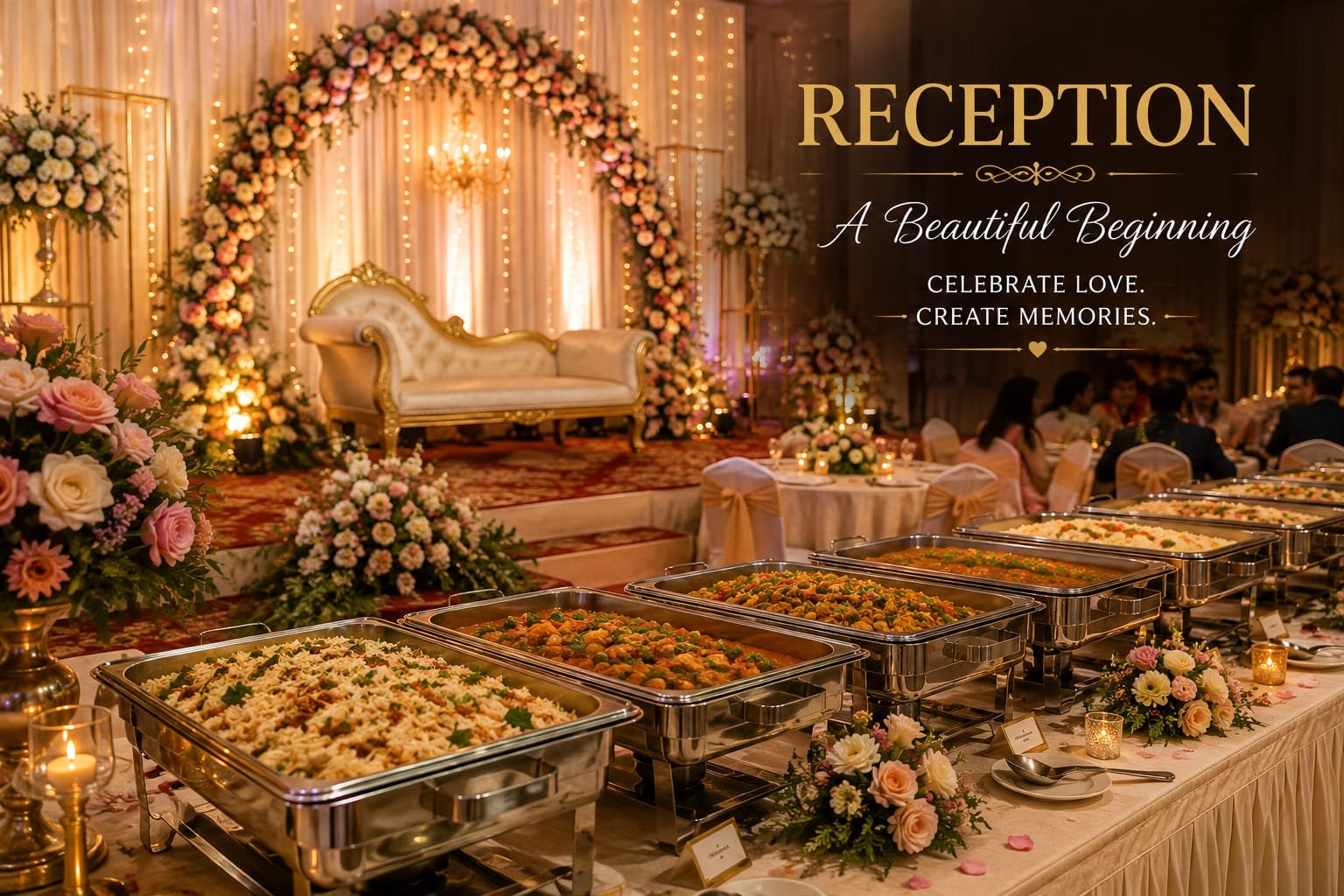 Reception party catering
