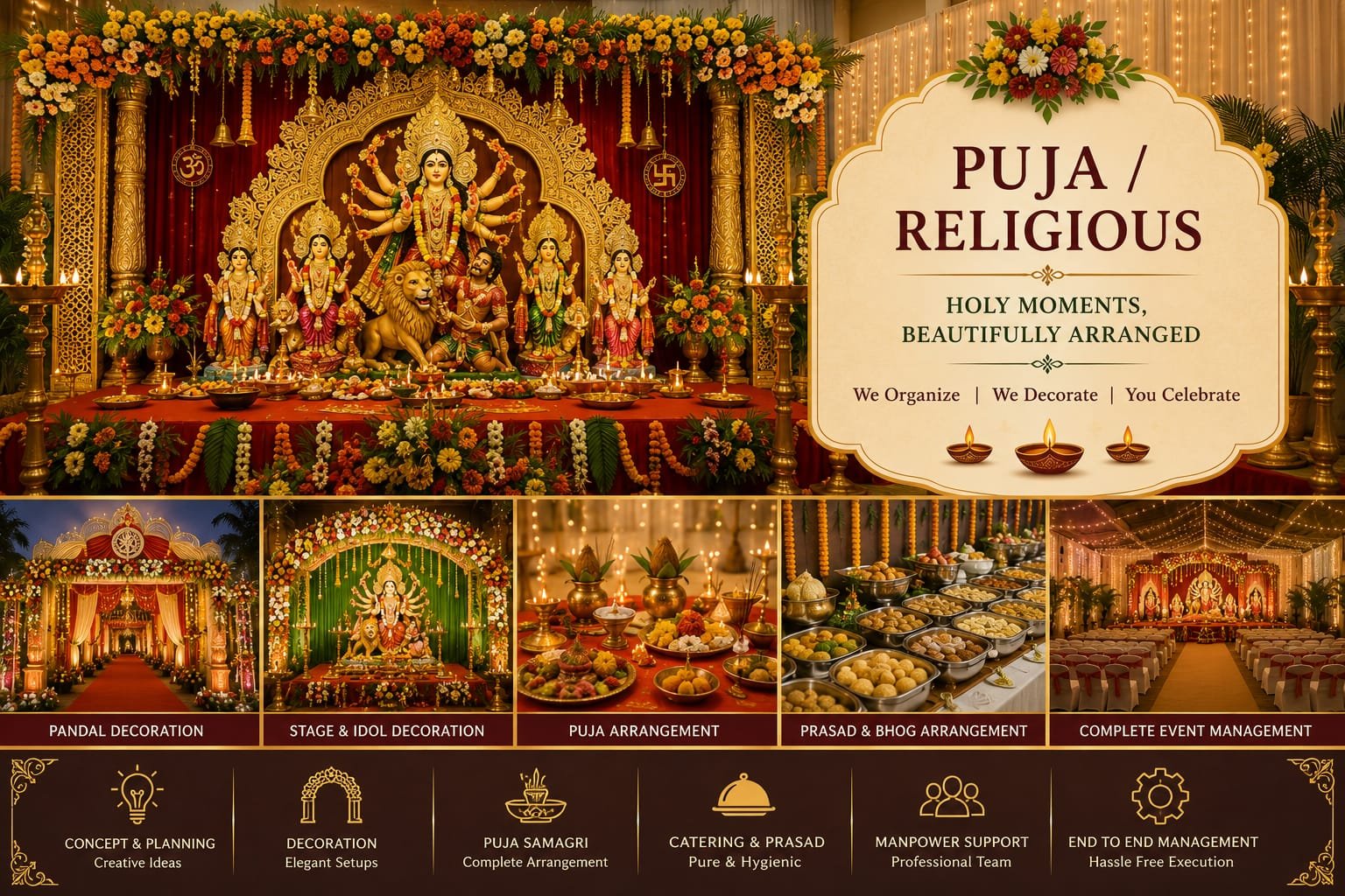 Puja religious event catering